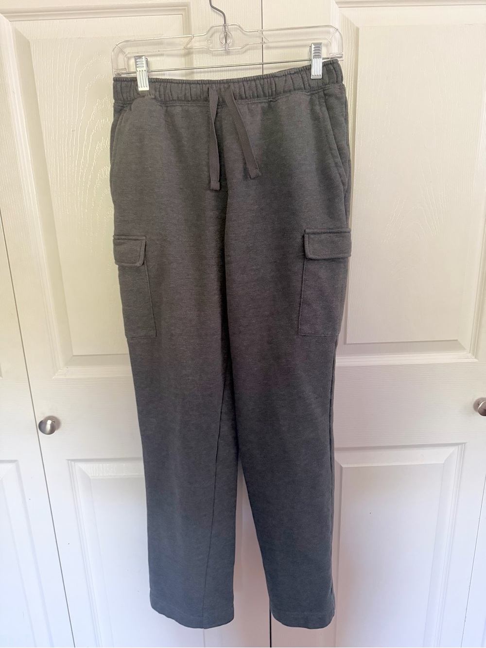 5 for $25! Amazon Essentials Men's Charcoal Cargo Joggers with Drawstring Waist
